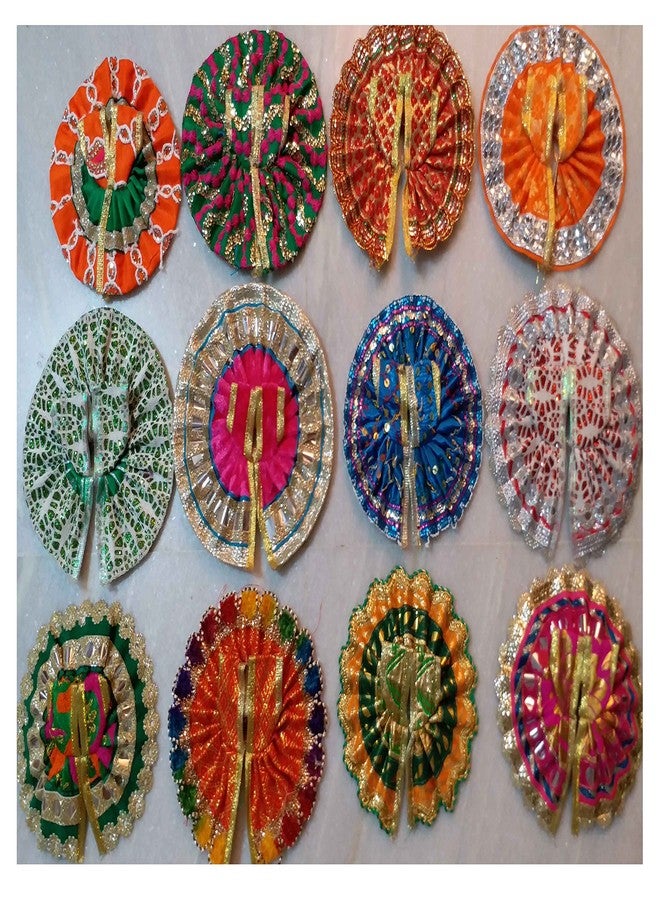 VARNI CREATION Silk God Poshak (Multicolour, 6 Inch) - Image 3